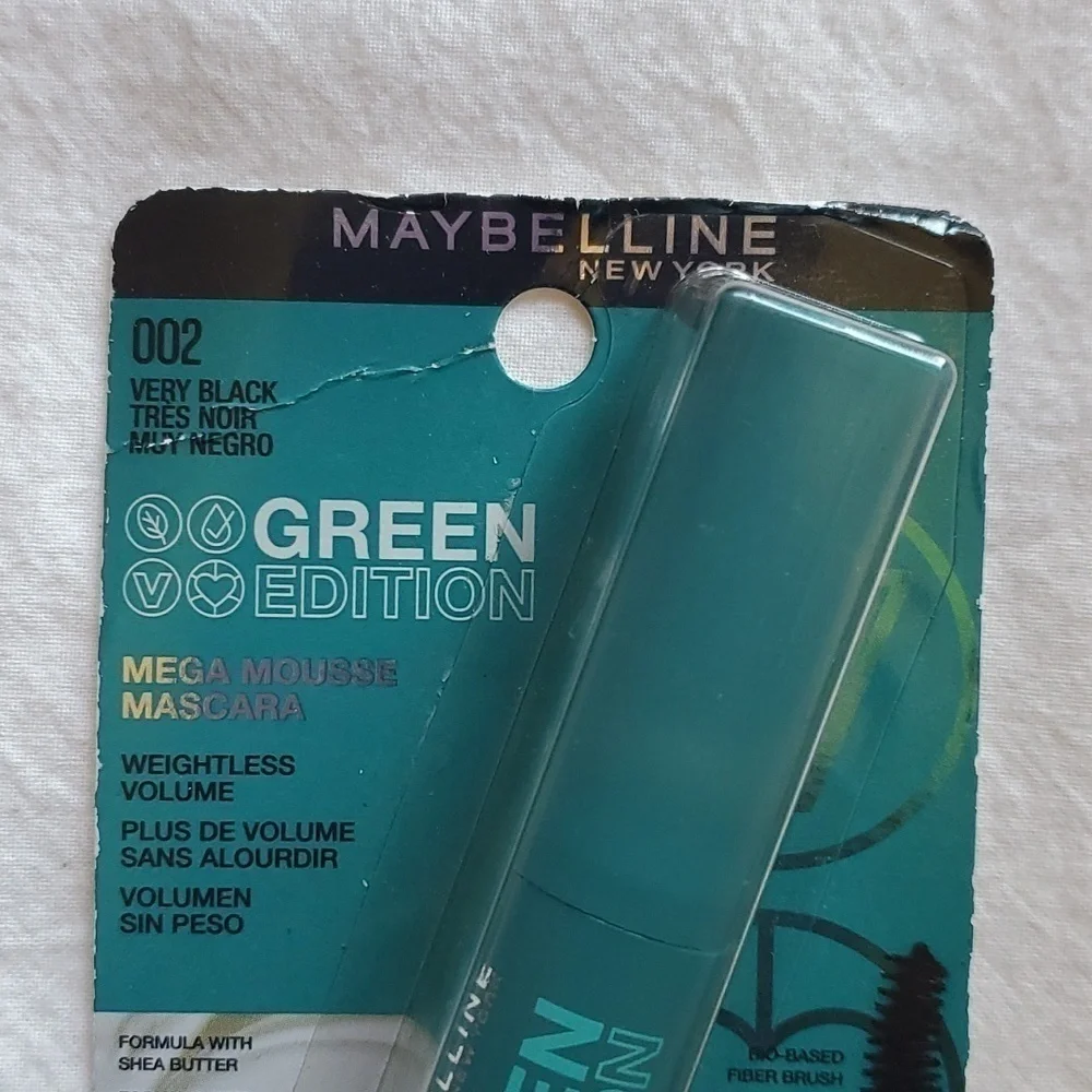 LAST ONE 💟💟 MAYBELLINE 002 very Black mascara